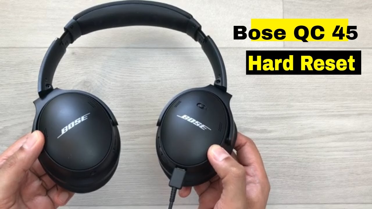 Наушники Bose QuietComfort 45 &mdash; как сделать полный сброс настроек &mdash; простой способ