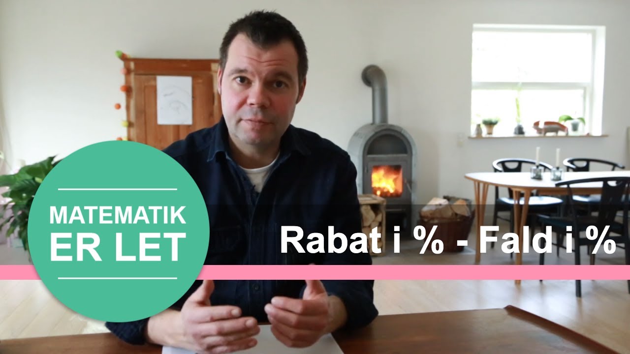 Procentregning - Rabat i Procent- fald i procent. Hvordan finder du forskellen i procent.
