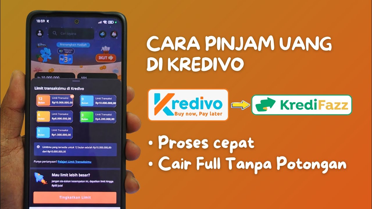 Cara pinjam uang di Kredivo cair full ke rekening
