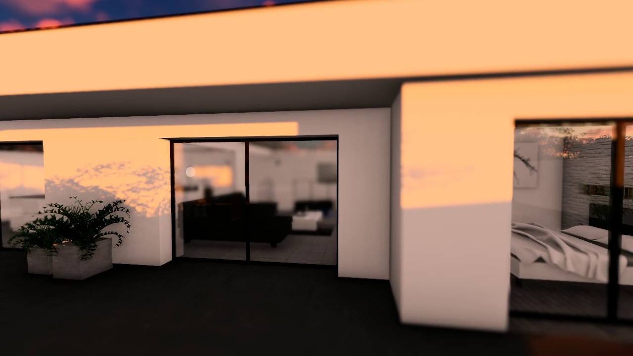 Visite d’une construction maison à toit plat (3).