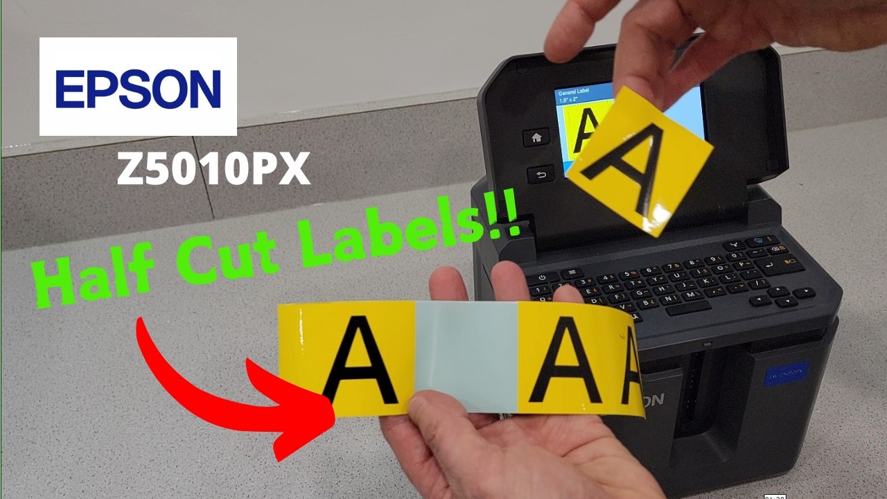 Epson Labelworks LW-Z5010PX- COOL Half Cut!