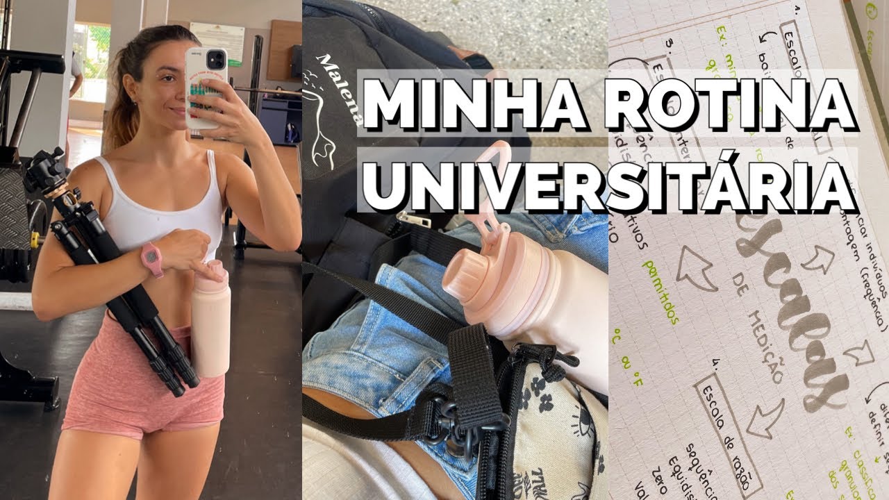 MINHA ROTINA UNIVERSITÁRIA PRODUTIVA | um dia inteiro comigo com aulas e treino