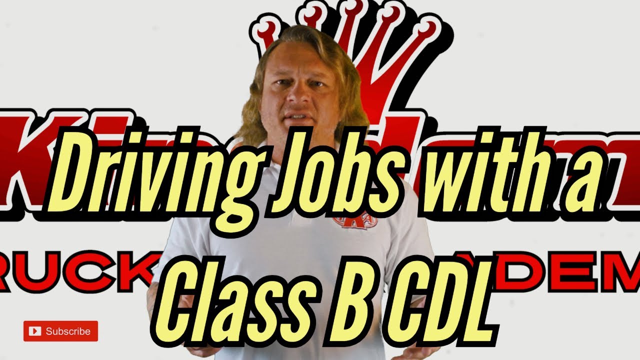 Driving Jobs For Class B CDL
