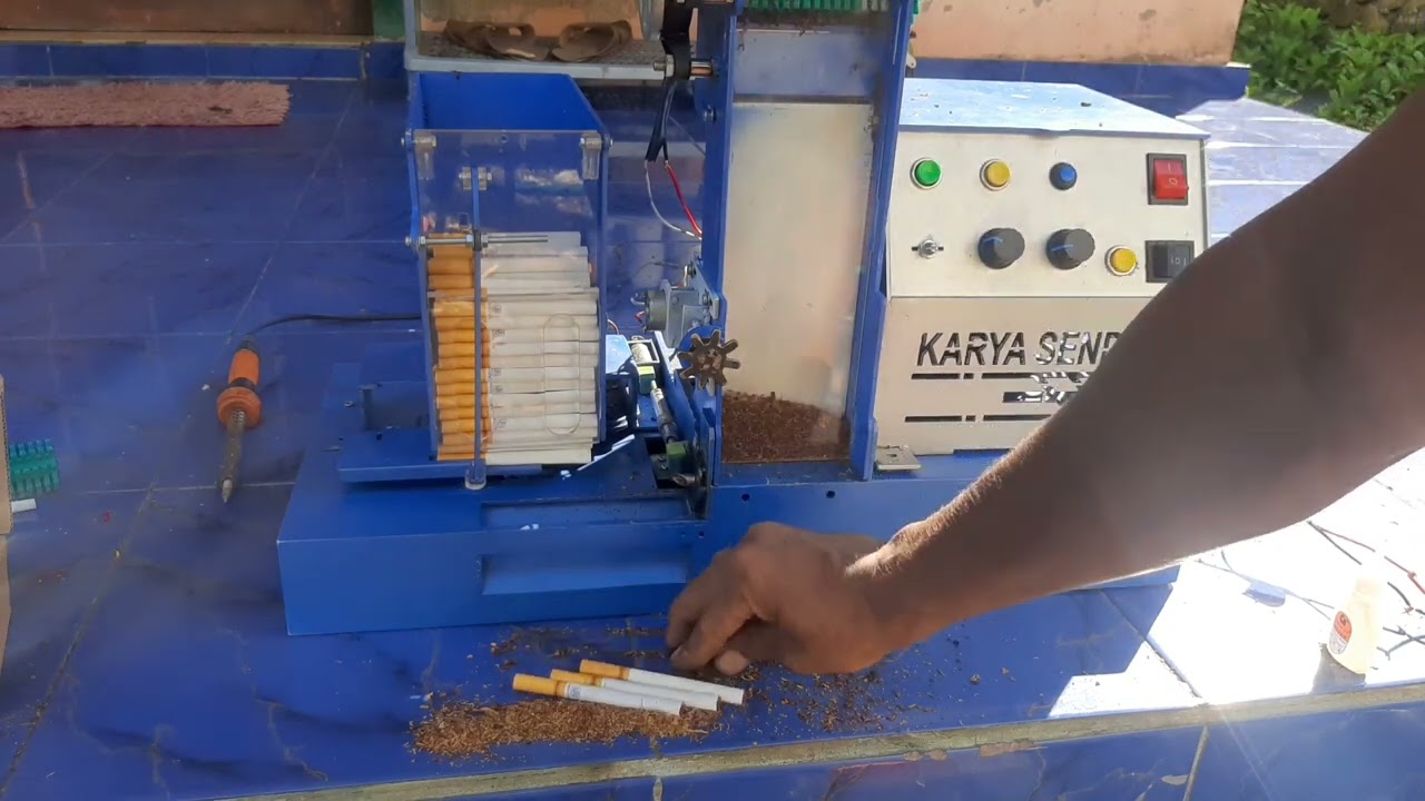 Mesin rokok full otomatis || Tes pakai tembakau Queen bee