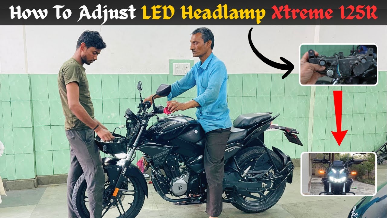 Xtreme 125R Headlamp Adjustment 🛠 | 2025 Hero Xtreme 125R Review | Xtreme 125R LED Headlight Test ⚡