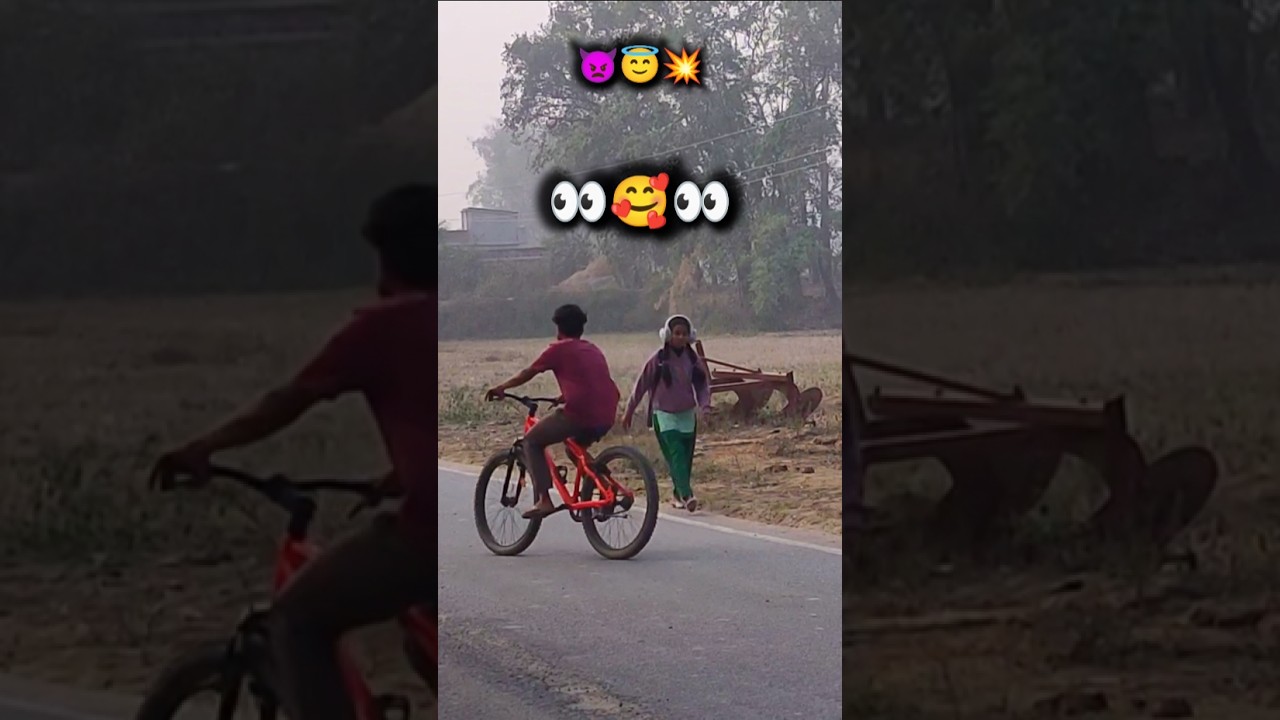 Crazy girl reaction 👀 Bicycle Wheelie Stunt! 🚲💥 