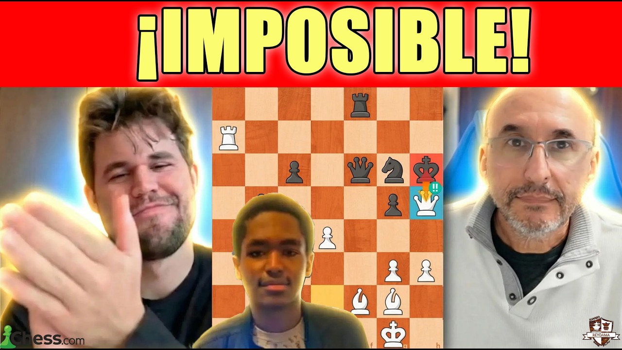 ¡HISTÓRICO! Un 'Aficionado' HUMILLA a Magnus Carlsen con un Sacrificio de Dama LEGENDARIO