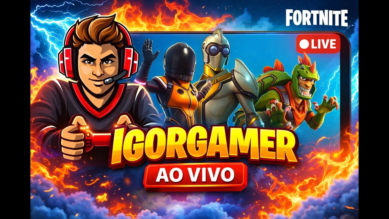 😳 NOOB NO FORTNITE! PRIMEIRA GAMEPLAY AO VIVO 🔥