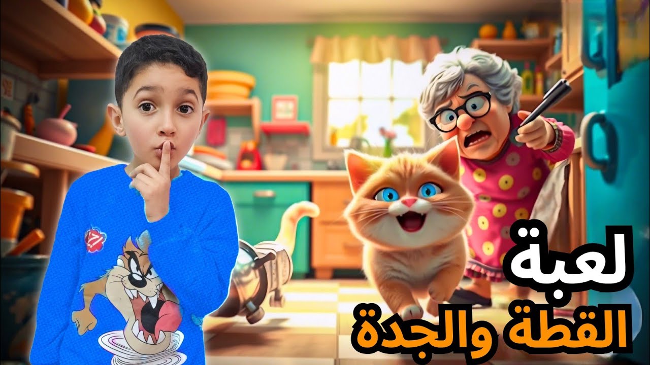 لعبة القطة والجدة