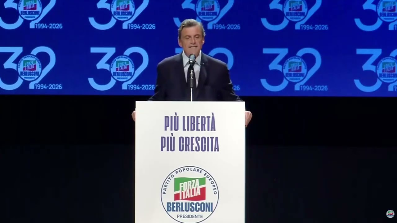 CALENDA DA FORZA ITALIA, L'INTERVENTO ALL'EVENTO A MILANO