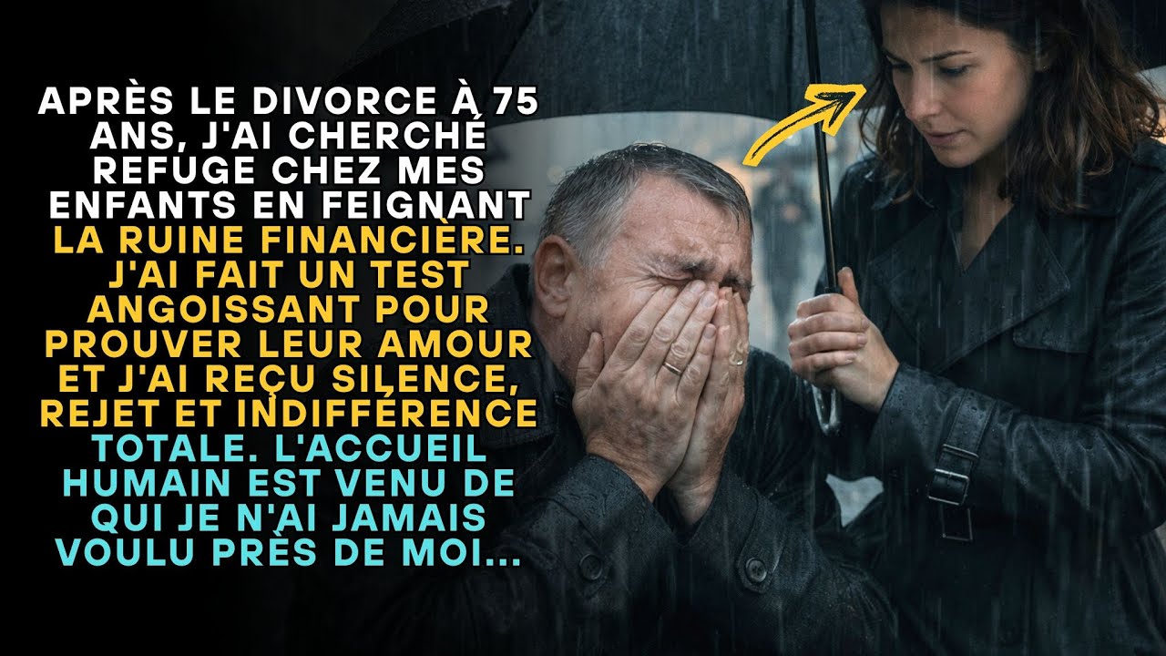 APRÈS LE DIVORCE J'AI CHERCHÉ REFUGE CHEZ MES ENFANTS ET REÇU LE SILENCE L'ACCUEIL VINT D'AILLEURS