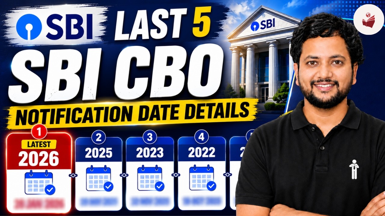 📢 SBI CBO 2027 Notification Update | Last 5 Notification Dates &mdash; Check the Trend!🔥 #sbicbo2027