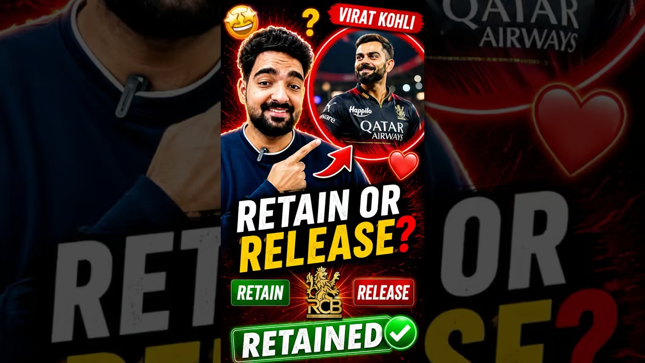 🚨RETAIN ❤️ Ya RELEASE ❌ RCB Players?#shortsfeed #ytshorts #rcb #viratkohli #ipl2027