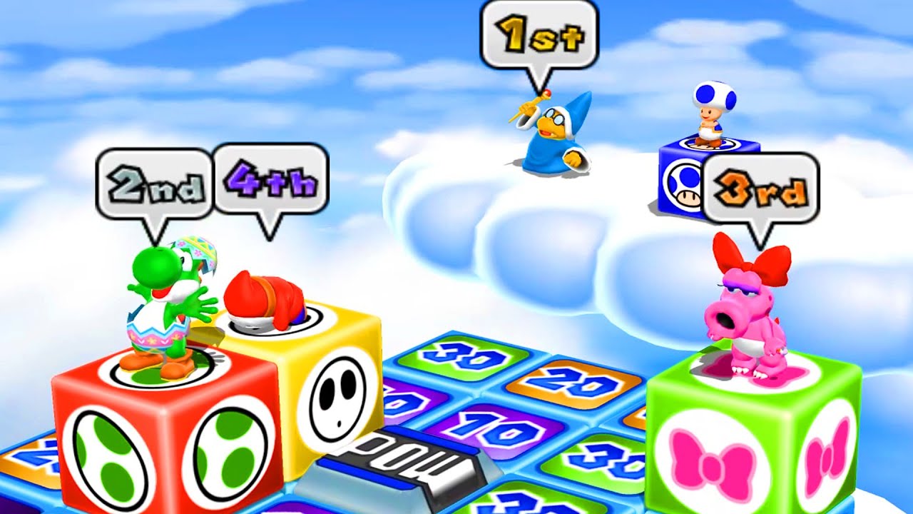 Mario Party 9 High Rollers - Kamek vs Shy Guy vs Yoshi vs Birdo ( Master Difficulty ) #mariogame