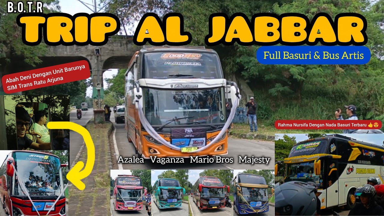 Kedatangan Bus-bus di Acara Trip Al Jabbar 22 Februari 