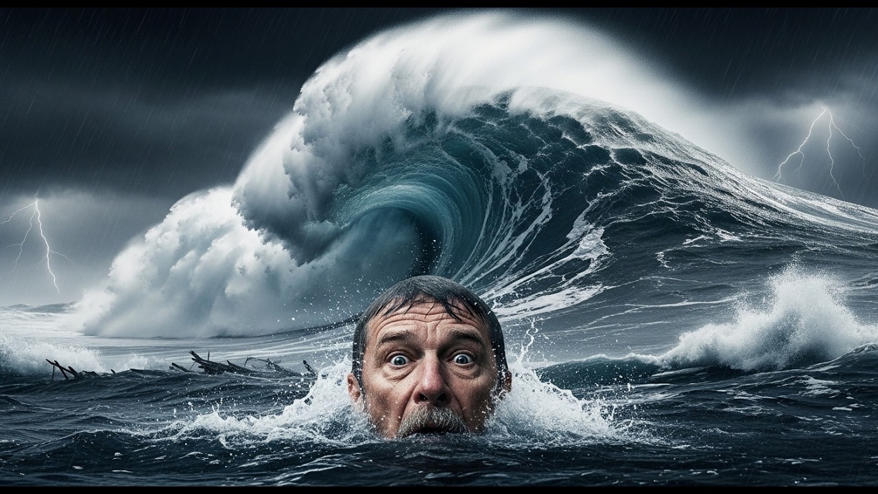 Pescador casi muere en una tormenta loca, el día que el mar cambió su vida y le enseñó algo valioso