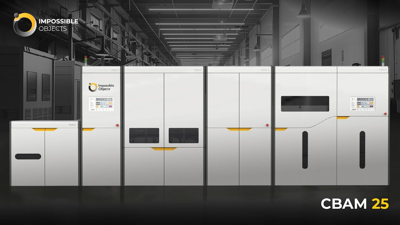 Fastest Industrial 3D Printing | CBAM-25 by Impossible Objects