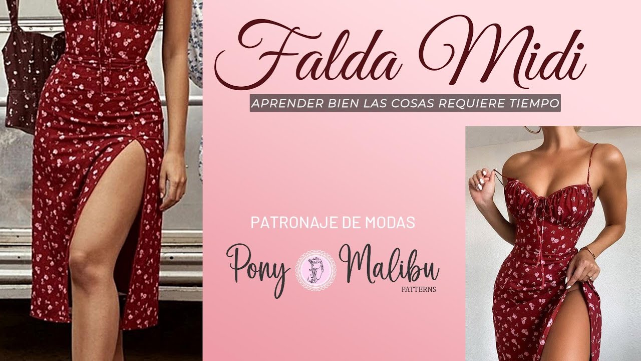 FALDA MIDI CON ABERTURA PARA UNIR A VESTIDO  O SOLA.