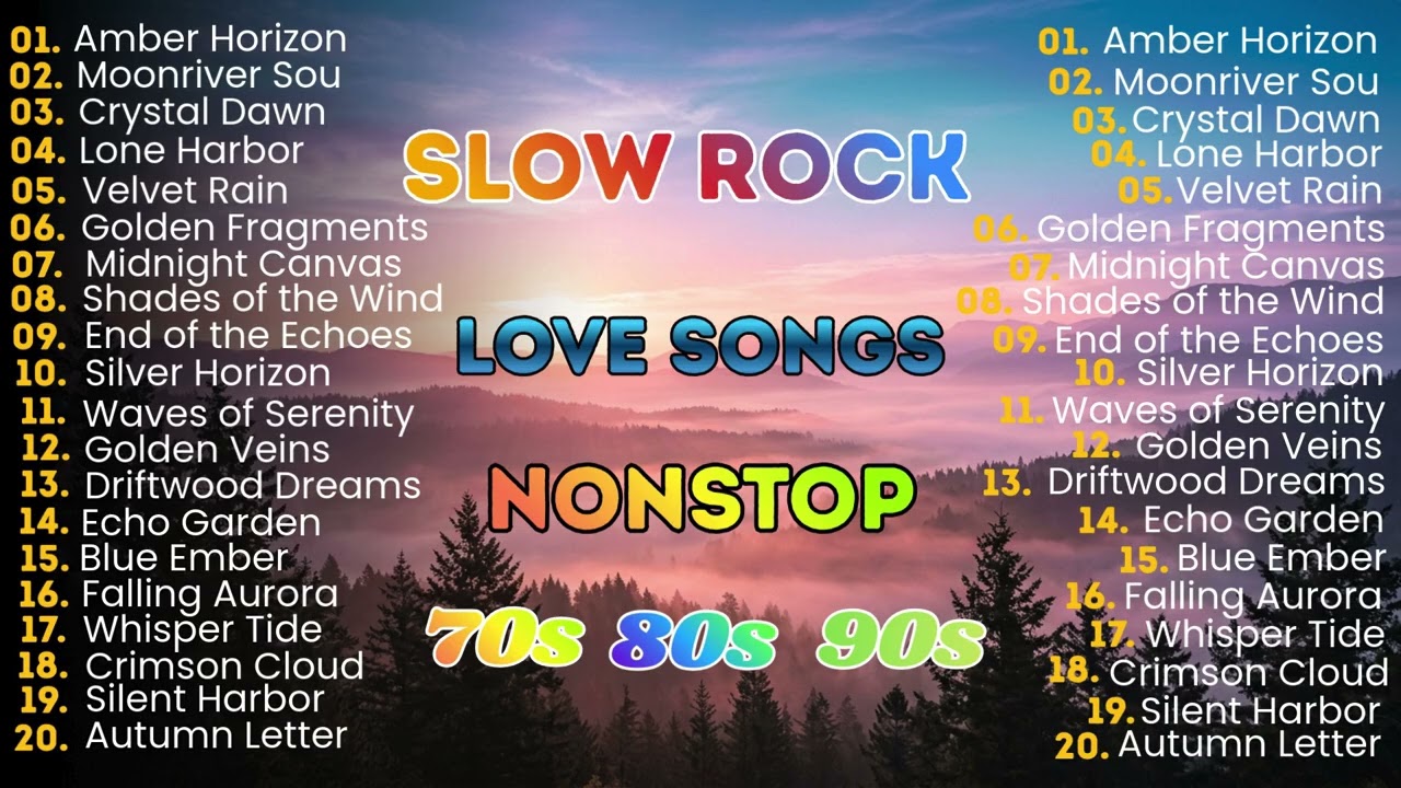 Slow Rock Love Songs Collection 70s 80s 90s | The Best Classic Romantic Rock Ballads Playlist