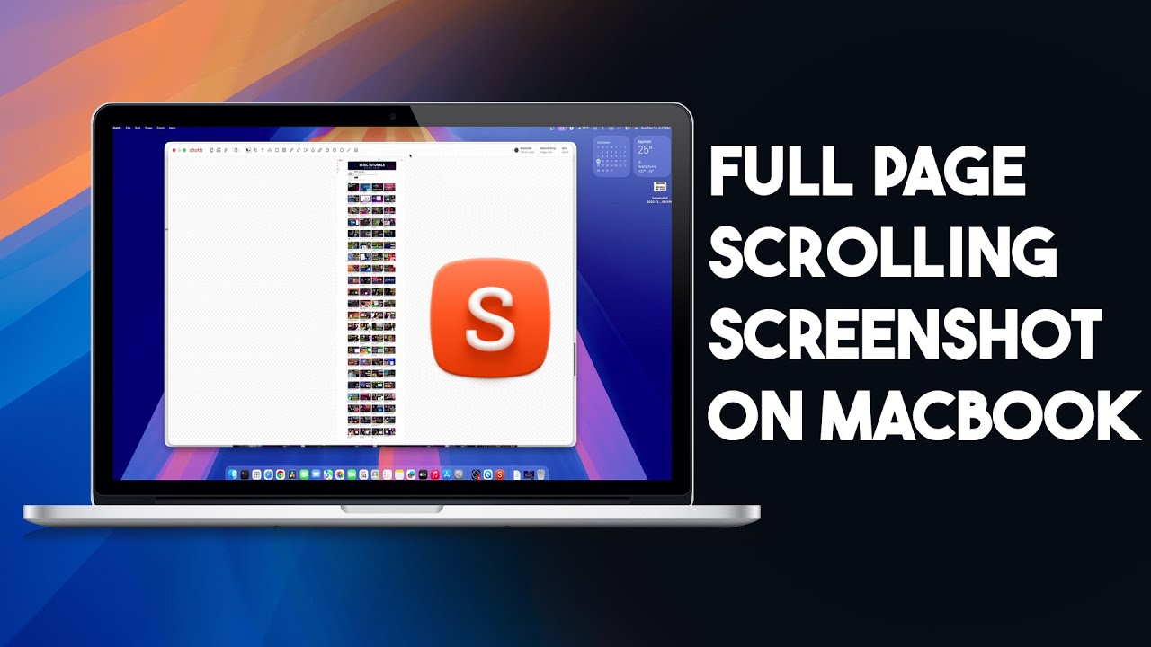 Taking Full Page Scrolling Screenshot on MacOS