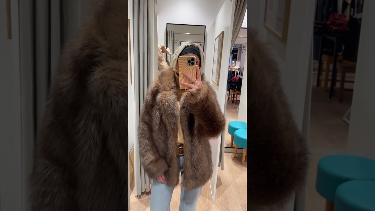 OMG 🤩🐻🤎 Je craque pour ce manteau en fausse fourrure ou pas ?? #soldes #shoppingaddict #fashion