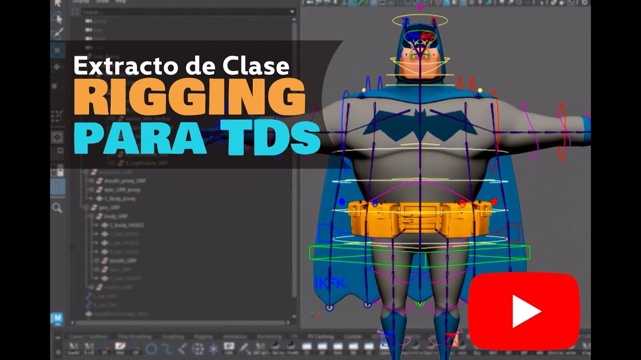 Extracto de clase Rigging para TDs - Setup de Spine IK con Ribbon
