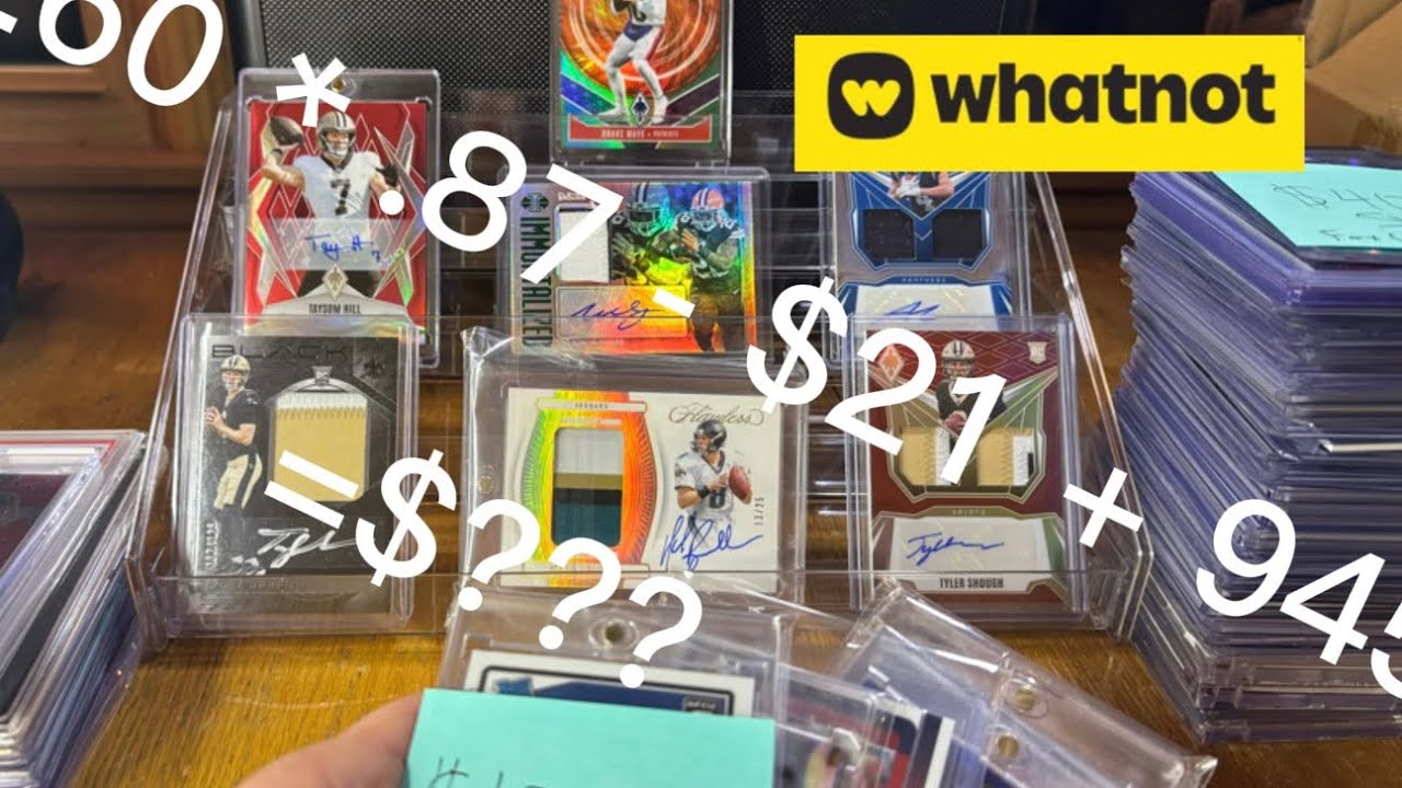 Whatnot Football Card Profit - Transparent!