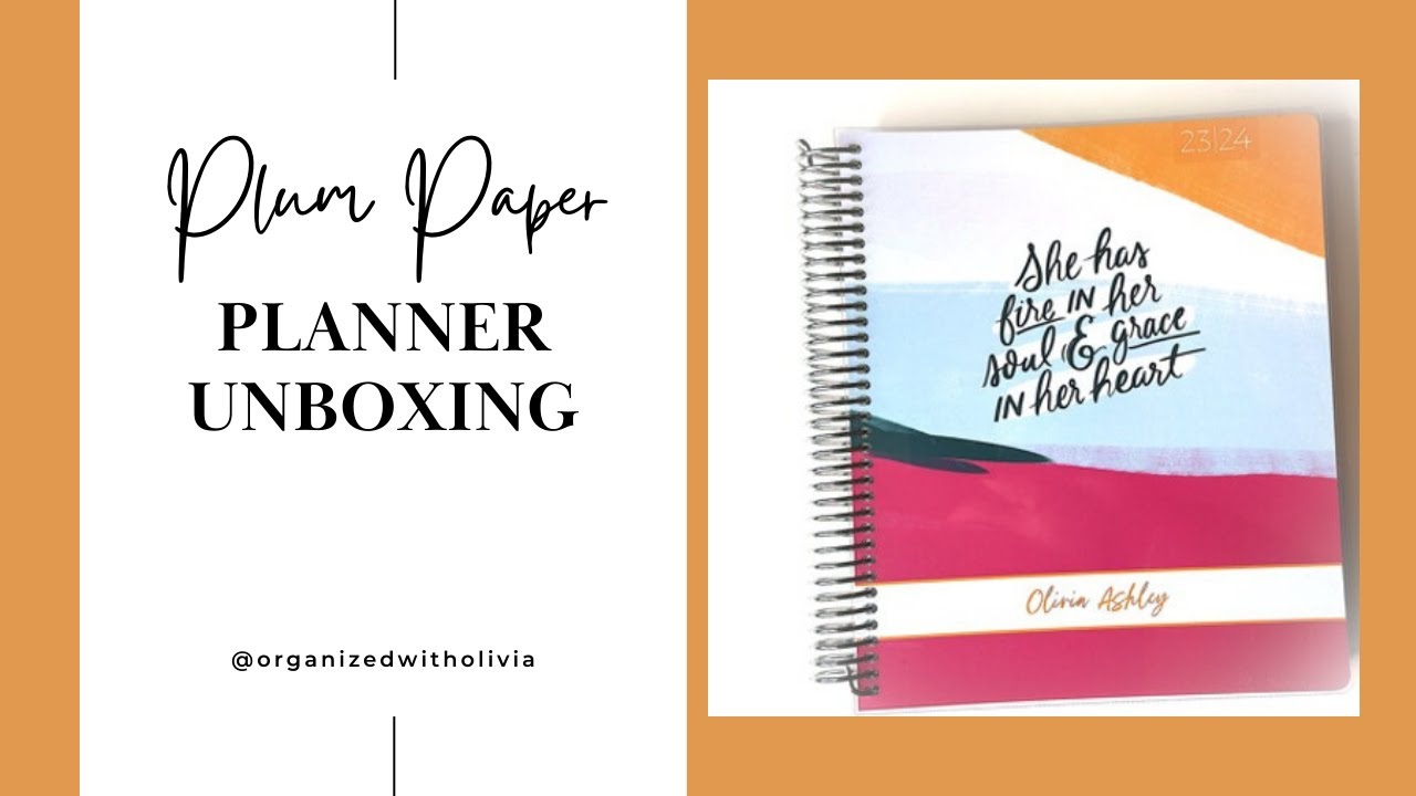 NEW Planner Unboxing - Plum Paper Planner