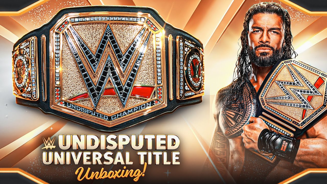 WWE Undisputed Universal Championship Replica Title Belt Unboxing!