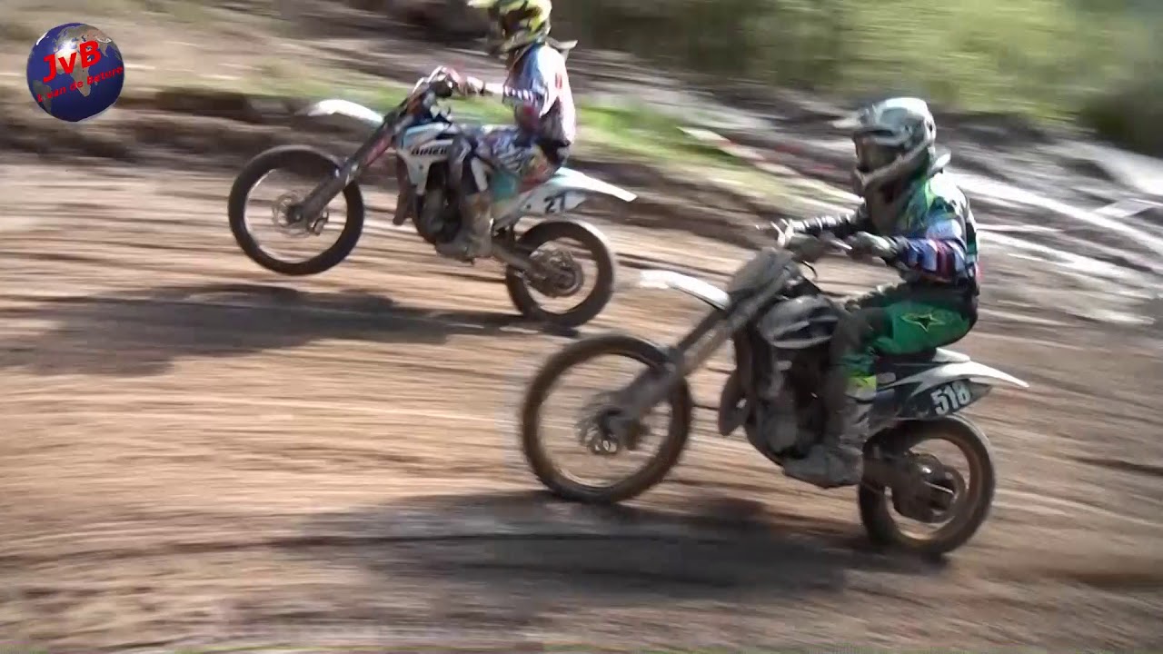 Motocross MC Volgas in Ermelo zevende club wedstrijd beelde van de tweede manche( 21-10-2017 )