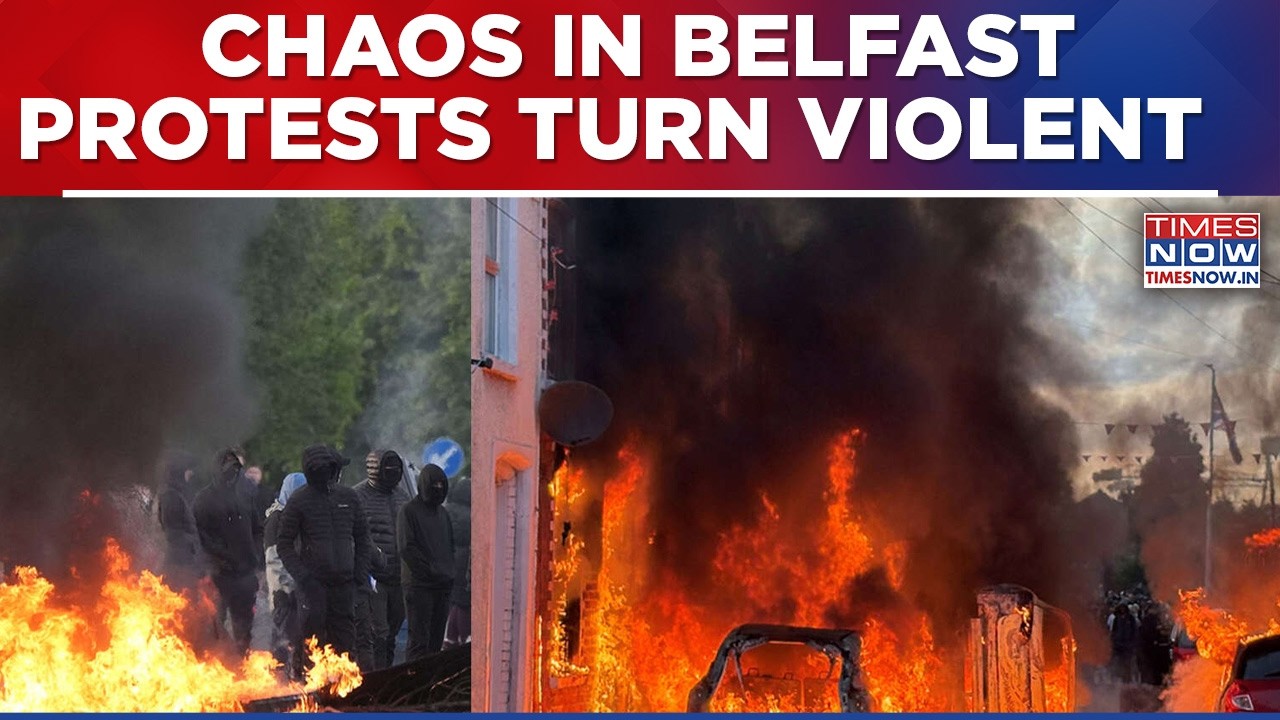 Northern Ireland Unrest: Protest Turns Ugly After Belfast 'Stabbing', Houses & Vehicles Set On Fire?