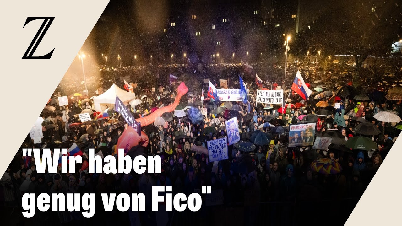 Zehntausende protestieren gegen Regierung in der Slowakei