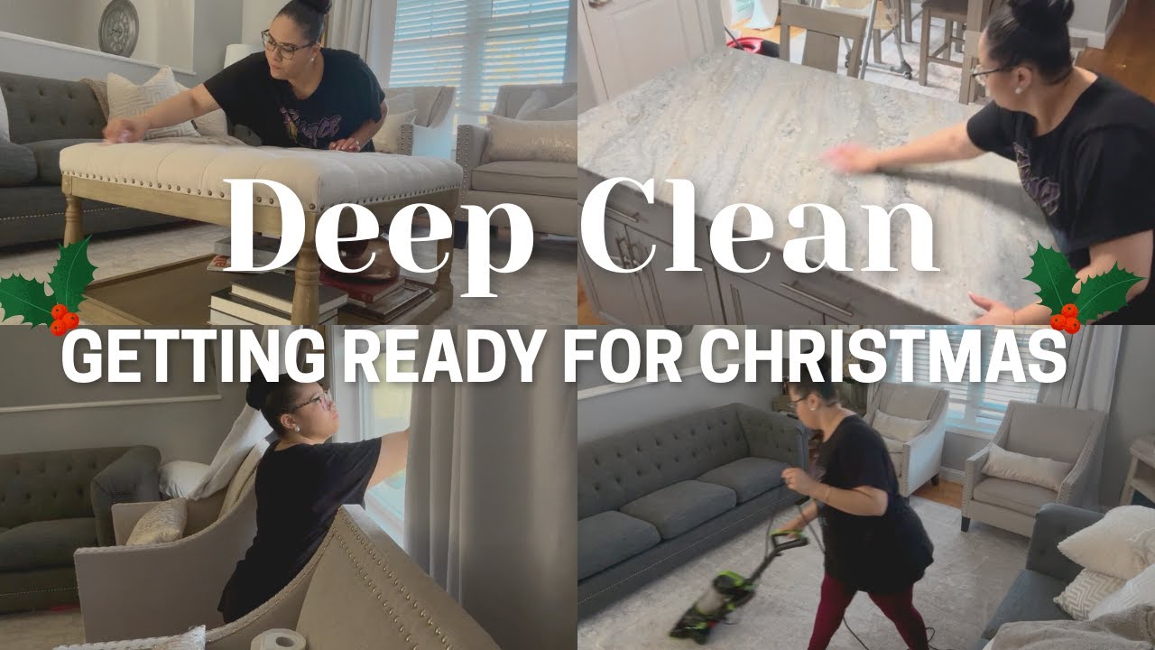 Deep Clean with me | Taking down Fall + Preparing for Christmas