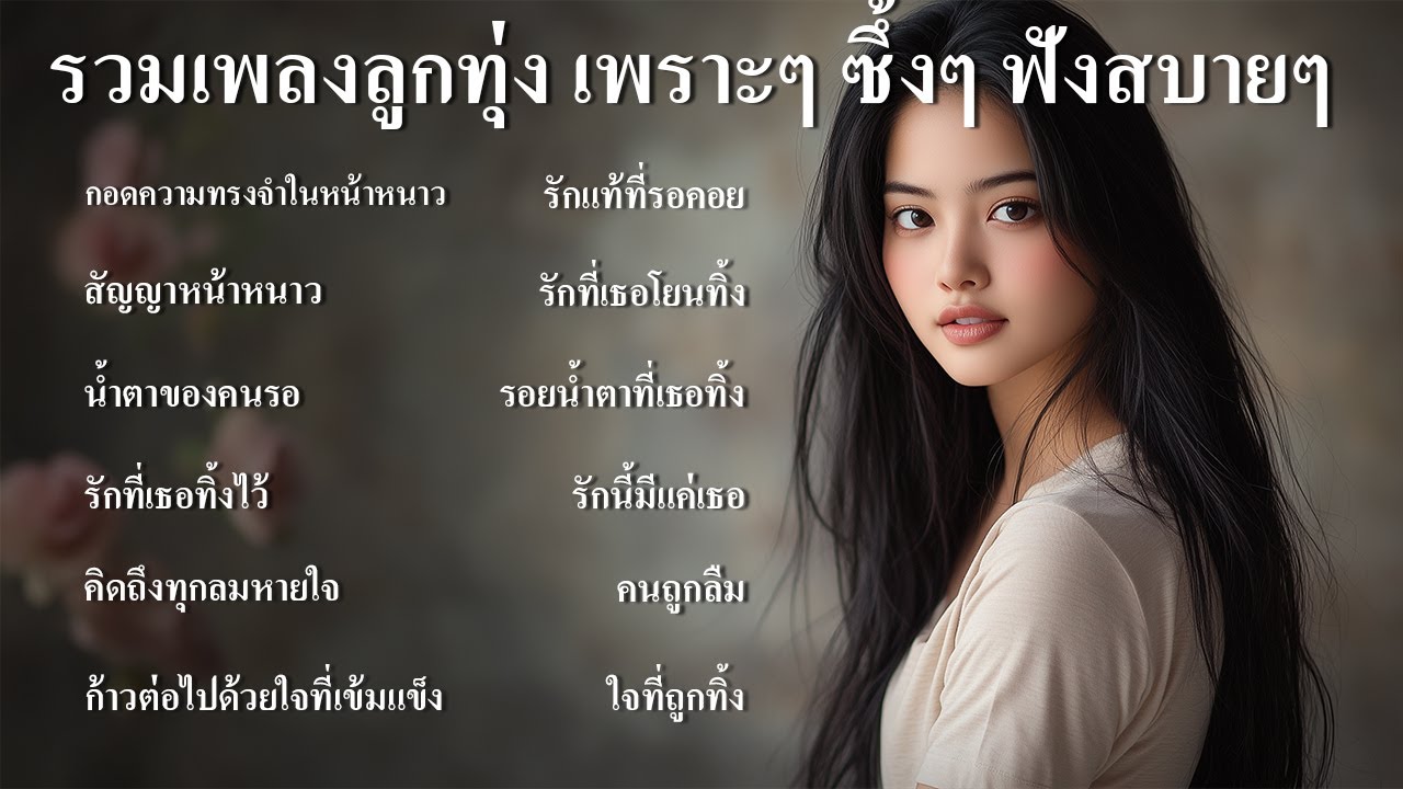 รวมเพลงลูกทุ่งใหม่ล่าสุด เพลงลูกทุ่งชุดที่5 เพราะๆ ซึ้งๆ ฟังสบายๆ ฟังร้านกาแฟ ฟังที่ทำงาน เดินทาง