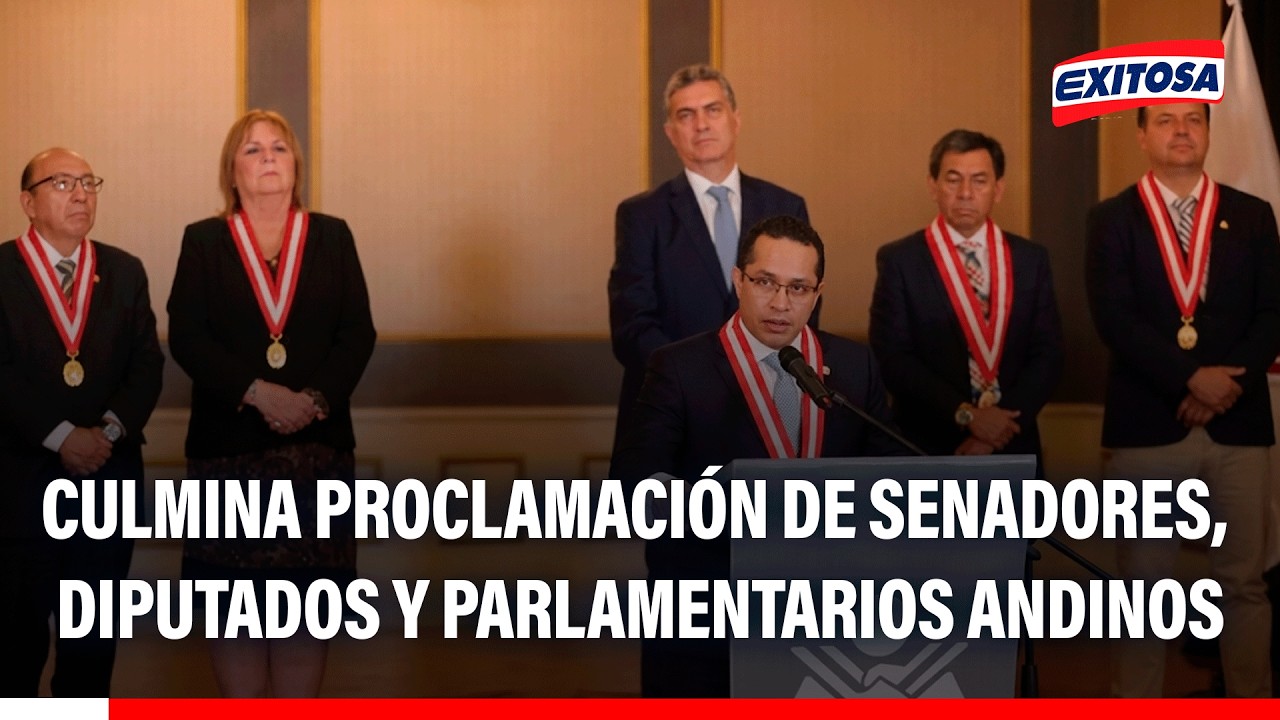 🔴🔵 JNE culmina la proclamaci&oacute;n de resultados de senadores, diputados y parlamentarios andinos