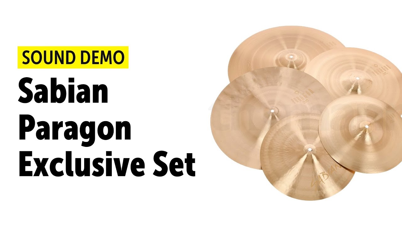 Sabian | Paragon Exclusive Cymbal Set | Sound Demo (no talking)
