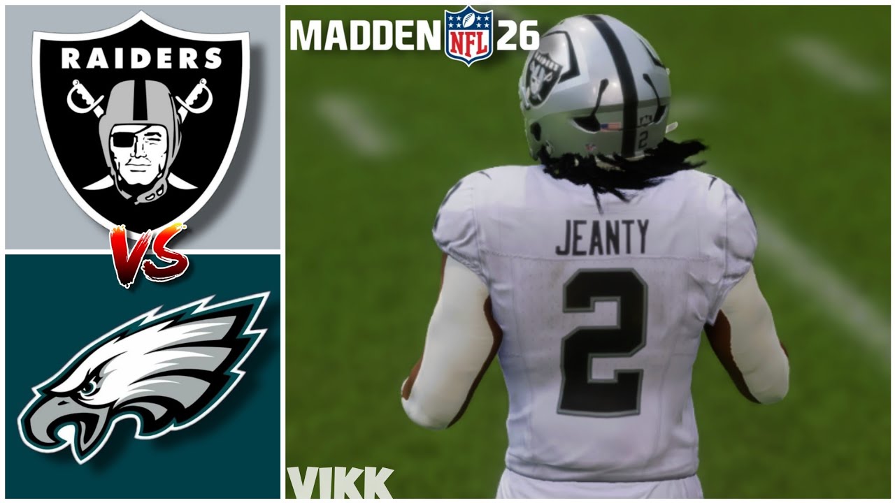 Raiders vs Eagles Week 15 Simulation (Madden 26 Rosters)