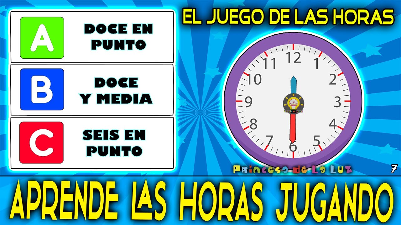 JUEGO Para APRENDER Las HORAS ⌚ APRENDE Las HORAS  Del RELOJ Para NI&Ntilde;OS ➕ JUEGOS DID&Aacute;CTICOS