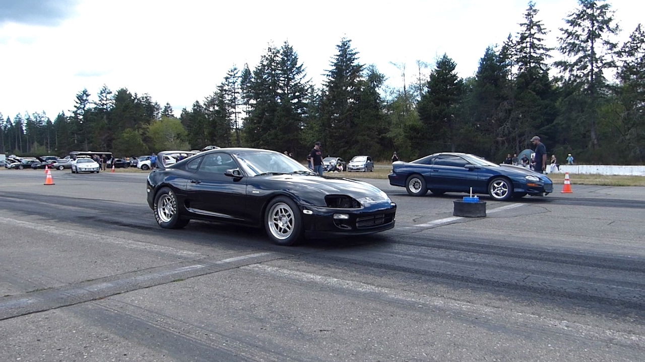 900hp Supra no prep race VS ~800hp Turbo Manual Camaro