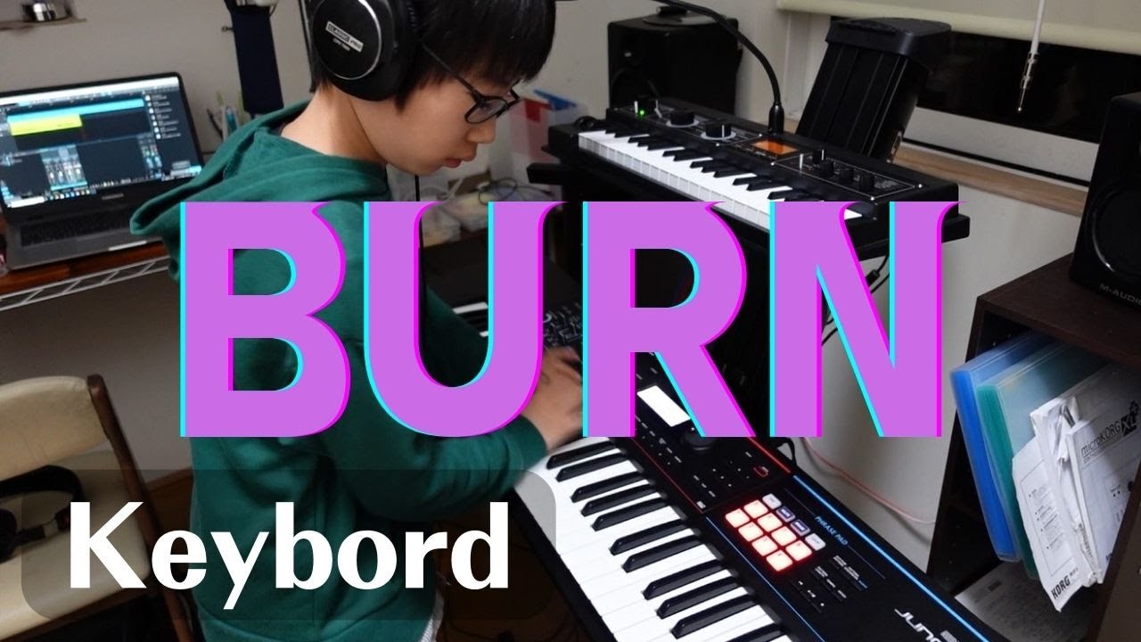 BURN　DEEP PURPLE　Keybord Cover