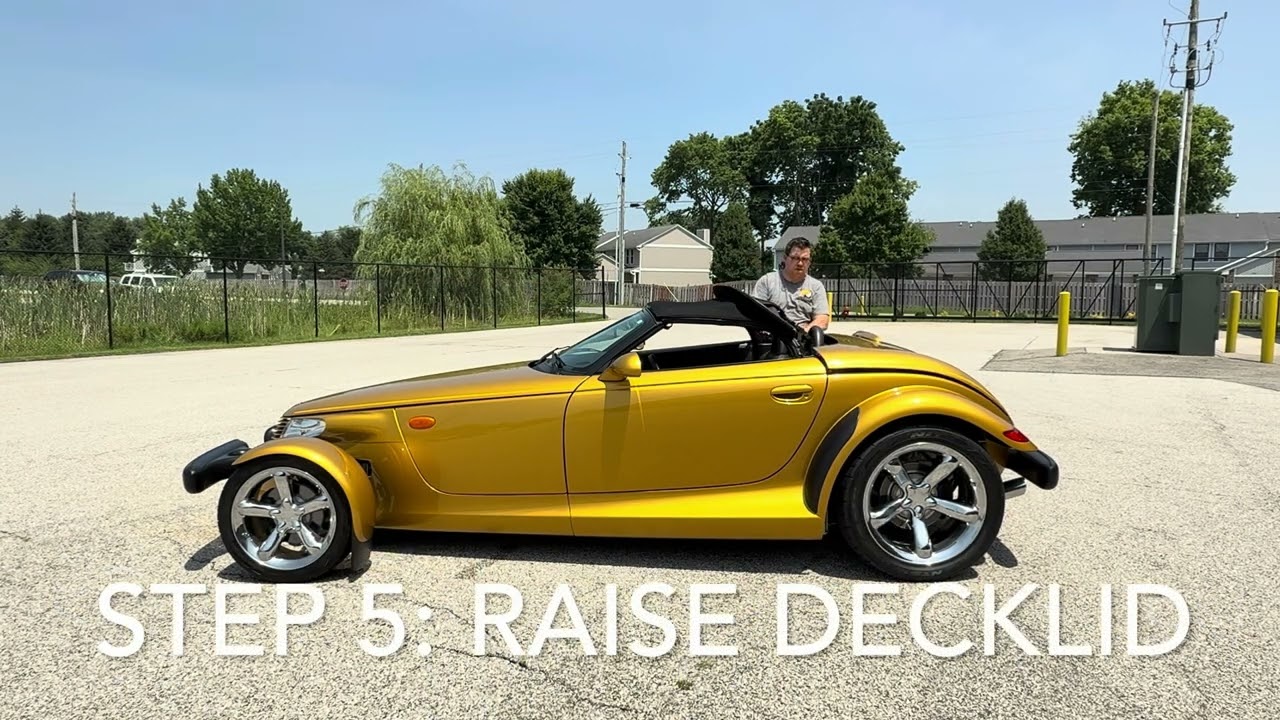 Prowler Convertible Top Demo | Simple Step-by-Step Instructions #plymouth #chrysler #prowler #demo