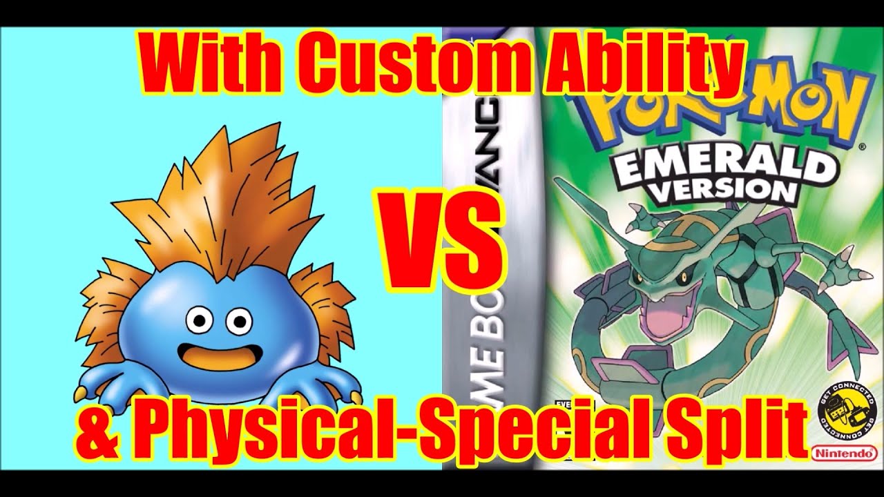 Using Wild Slime from Dragon Quest as a Pokémon in Emerald (w/ Physical-Special Split)