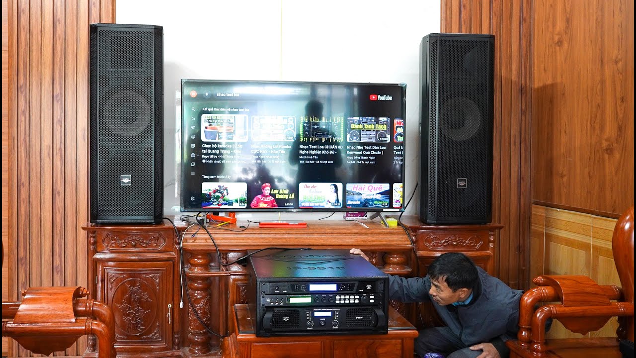 Lắp đặt dàn karaoke isophon IP-9910 cho anh Thập ở Hưng Hà, Thái Bình