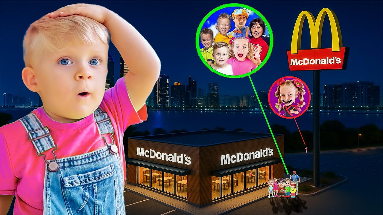 3AM Midnight Happy Meal Adventure with Oliver, Diana & Roma from McDonald’s – GONE WRONG!