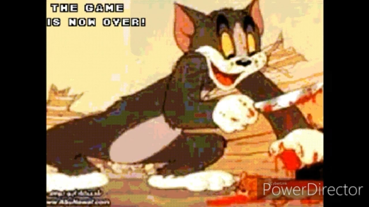Tom and Jerry (Nintendo Switch Bootleg) Continue and Game Over But a Robot