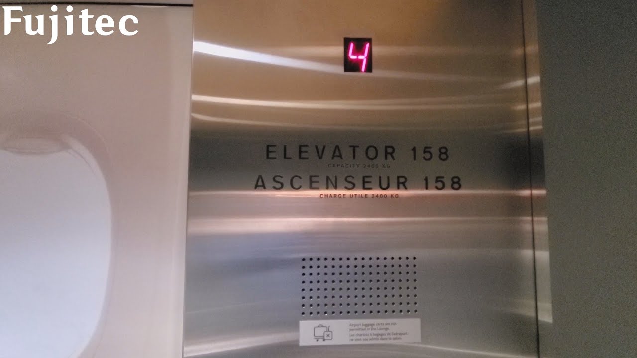 Fujitec Hydraulic Elevator at YVR USA Terminal (Air Canada Maple Leaf Lounge) - Richmond BC