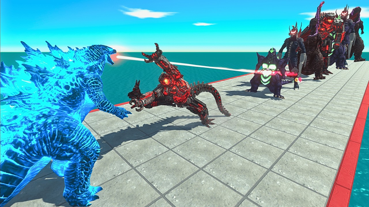 All New Kaiju vs Super Godzilla + Gigan + Mecha Godzilla + Shin Godzilla - ARBS Size Comparison