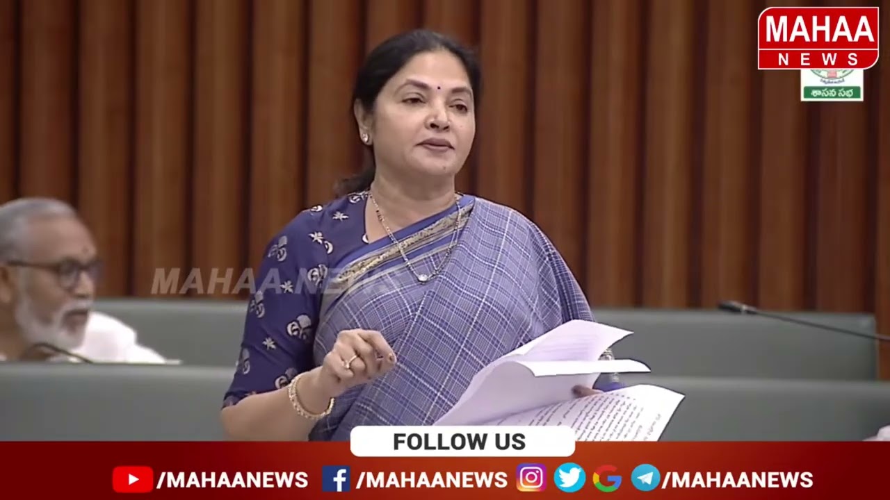 మా పెద్దన్న చంద్రన్న..ఇది ఆంధ్ర మహిళల ఫీలింగ్ | Vemireddy Prashanthi Reddy Speech in AP Assembly