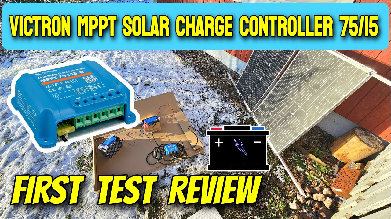 Обзор зарядного устройства для солнечных панелей VICTRON SmartSolar 75/15. Тестирование работы ре...