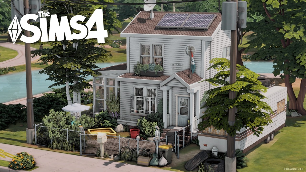🏡 Маленький пригородный семейный дом | Sims 4 Стоп-моушен | БЕЗ СС